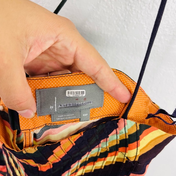 Anthropologie Runi Chevron Slip Dress Size XSP - Picture 8 of 8